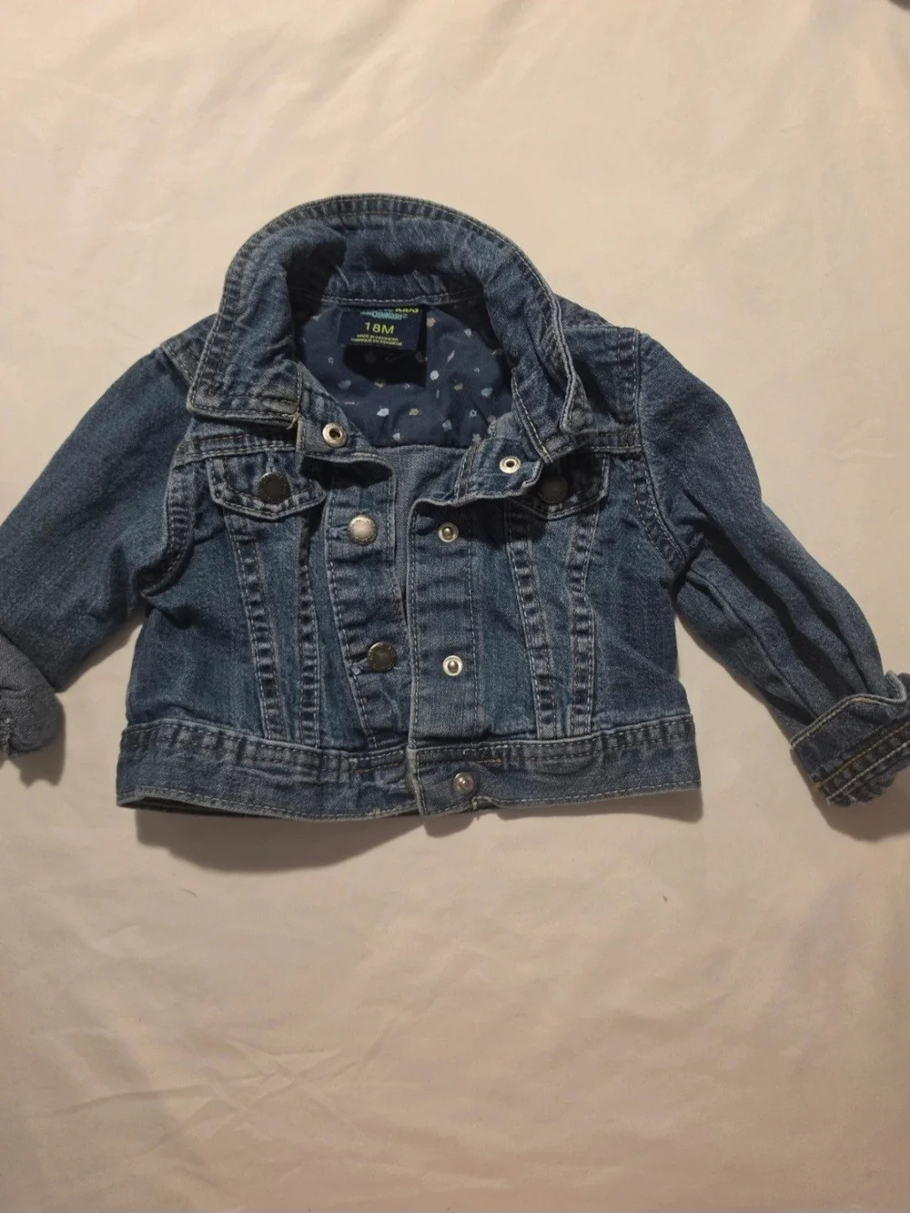 ​OshKosh B'gosh Toddler Girl 18M Medium Wash Denim Jean Jacket